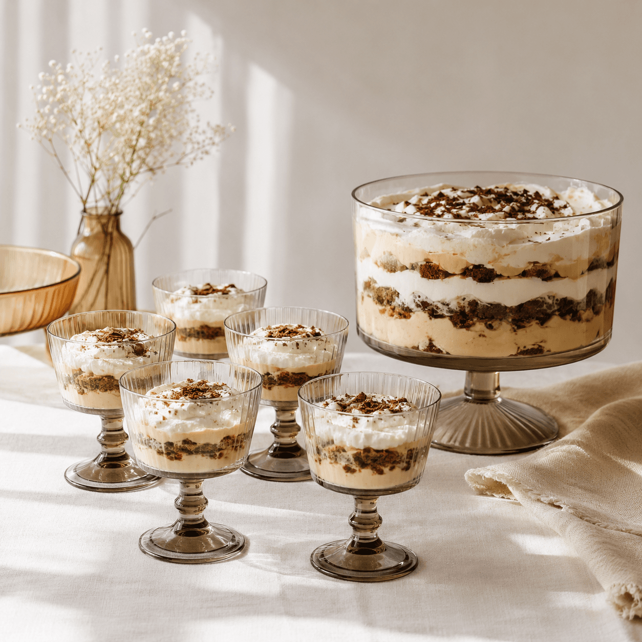 Dessert & Trifle Glass Set — Layer desserts and salads so every stratum shows.
